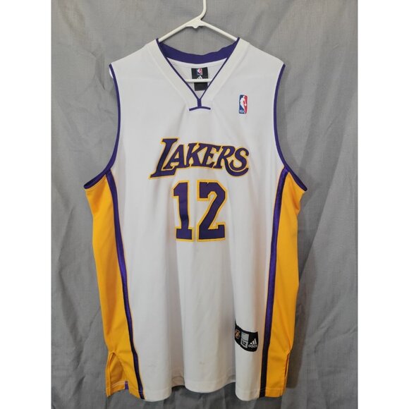 Adidas Dwight Howard Los Angeles Lakers Basketball Sewn 52 White NBA Jersey - Picture 1 of 10